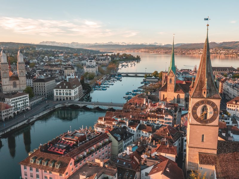 Zürich Blick über die Limmat